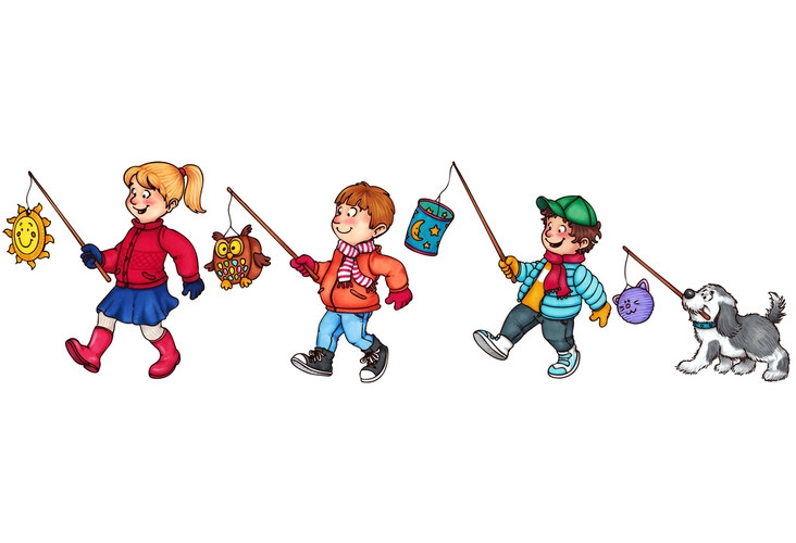 St. Martin auf dem Pferd Laterne Kinder