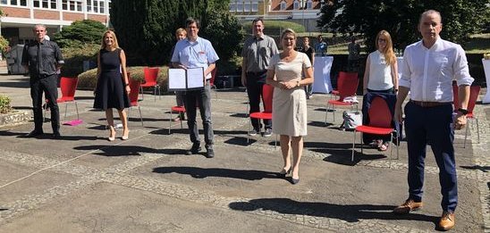 Förderbescheidübergabe DigitalPakt Schule in Zweibrücken