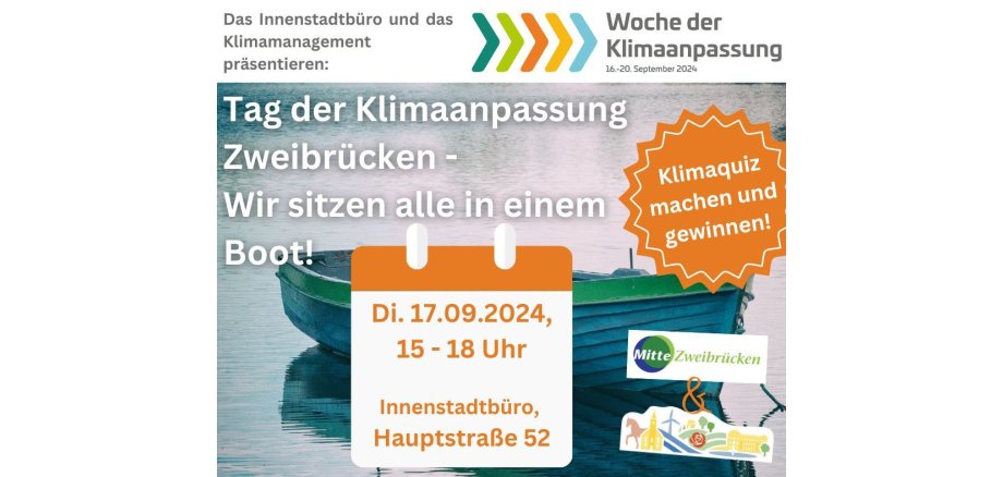 Tag der Klimaanpassung Zweibrücken - Wir sitzen alle in einem Boot! - 1