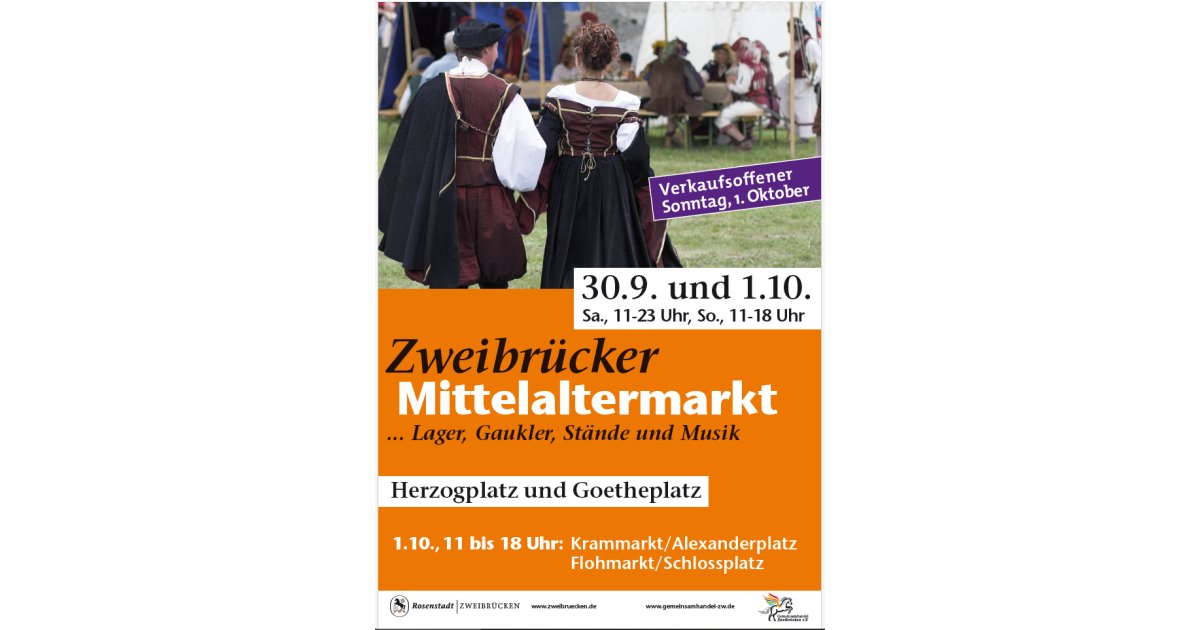 Mittelaltermarkt-Premiere in der Innenstadt und verkaufsoffener Sonntag