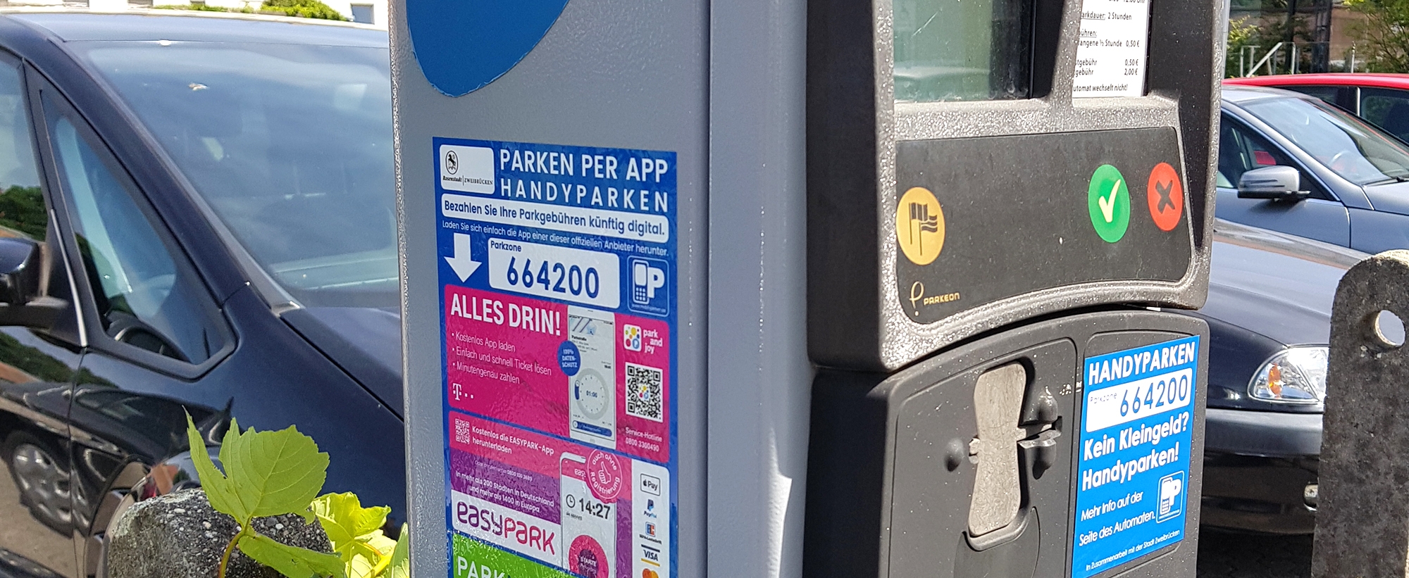 handyparken in zweibrücken parkautomat